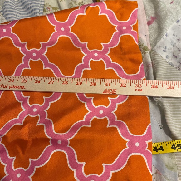 Skirtin Around Sz 2 Silk Sheath Dress Lined Pink Orange Tie Front Retro 60s - Picture 11 of 11